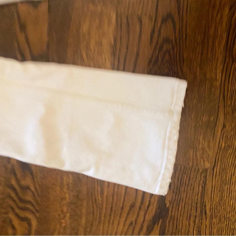 Zara TRF High Rise Stove Pipe Jeans, Oyster White, sz 26, US 2 - Picture 7 of 8